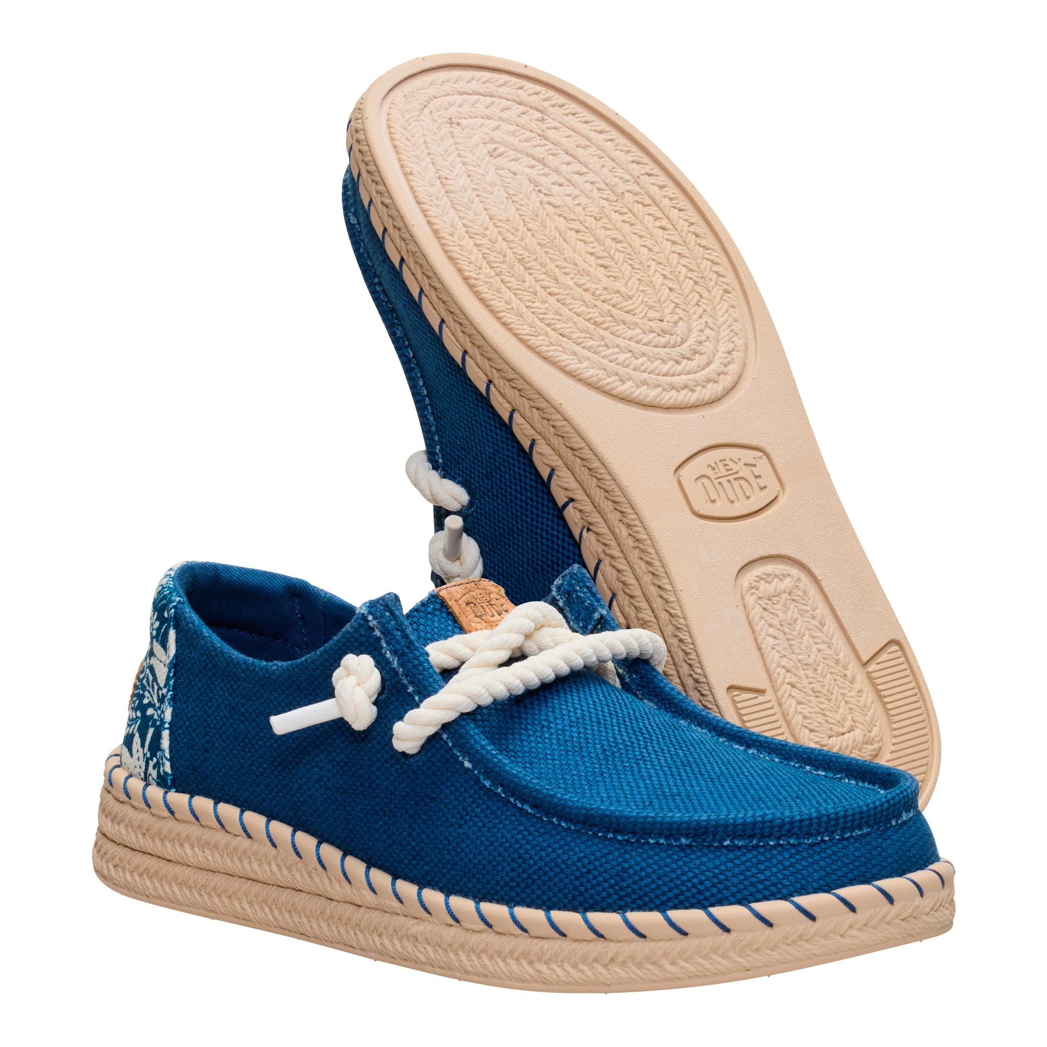 Zapatillas Hey Dude Wendy Espadrille Hibiscus Ensign Blue