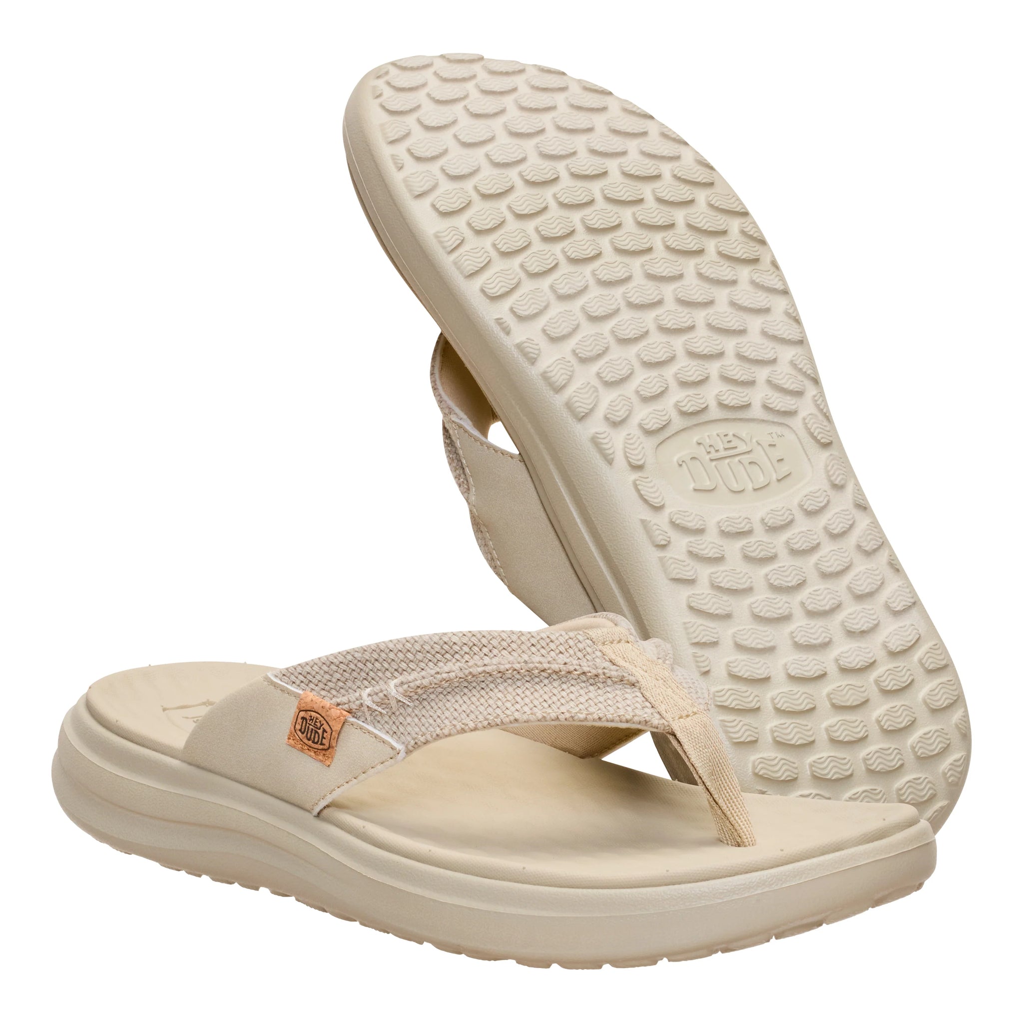 Chanclas Hey Dude Finn Flip Braided Tan