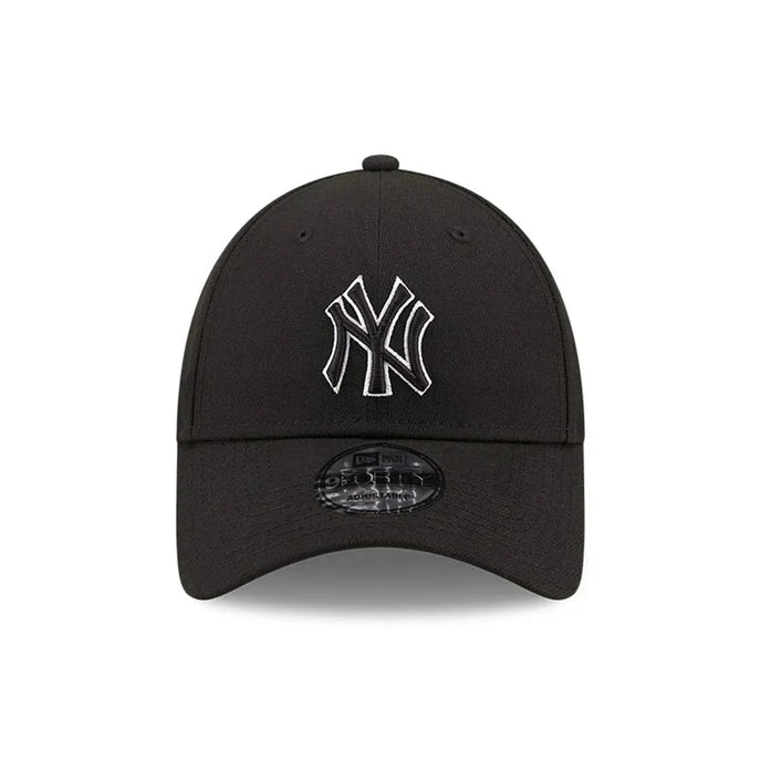 Gorra New Era League Basic NY Black Outline