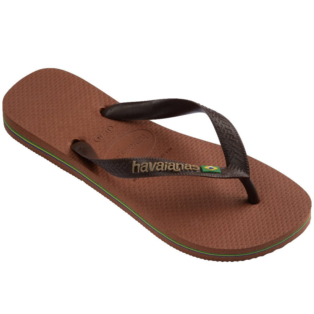 Chanclas Havaianas Brasil Logo New Brown