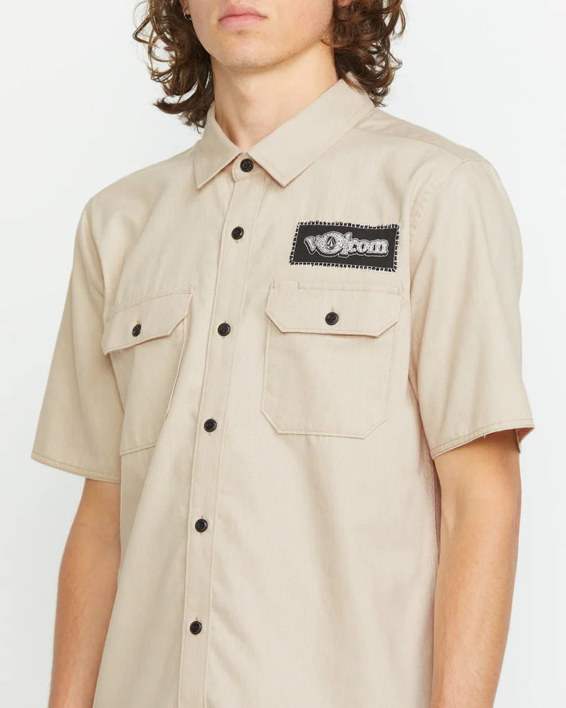 Camisa Volcom Ent Pale Khaki