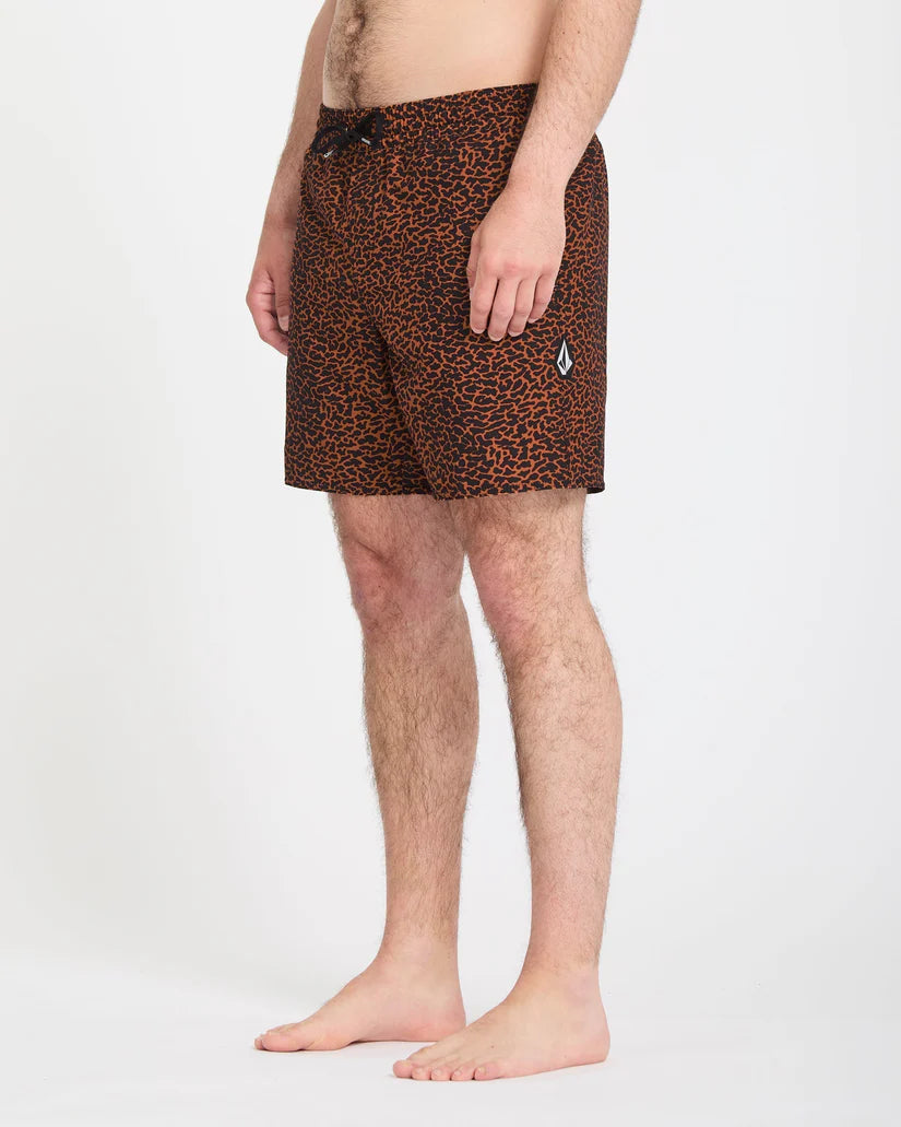 Bañador Volcom Melange Trunk 17 Brown Horn