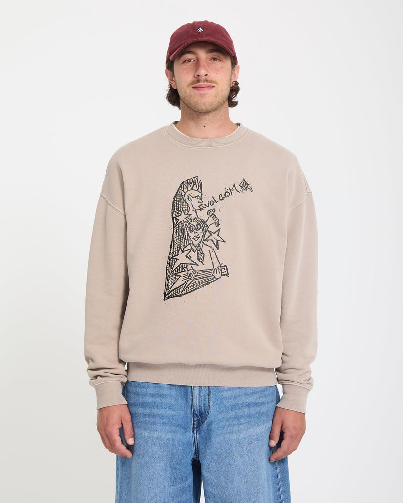 Sudadera Volcom Issam Auptel Dark Brown