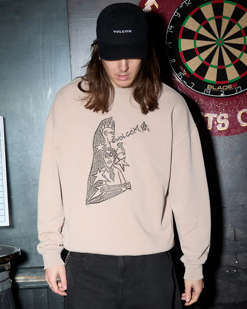 Sudadera Volcom Issam Auptel Dark Brown