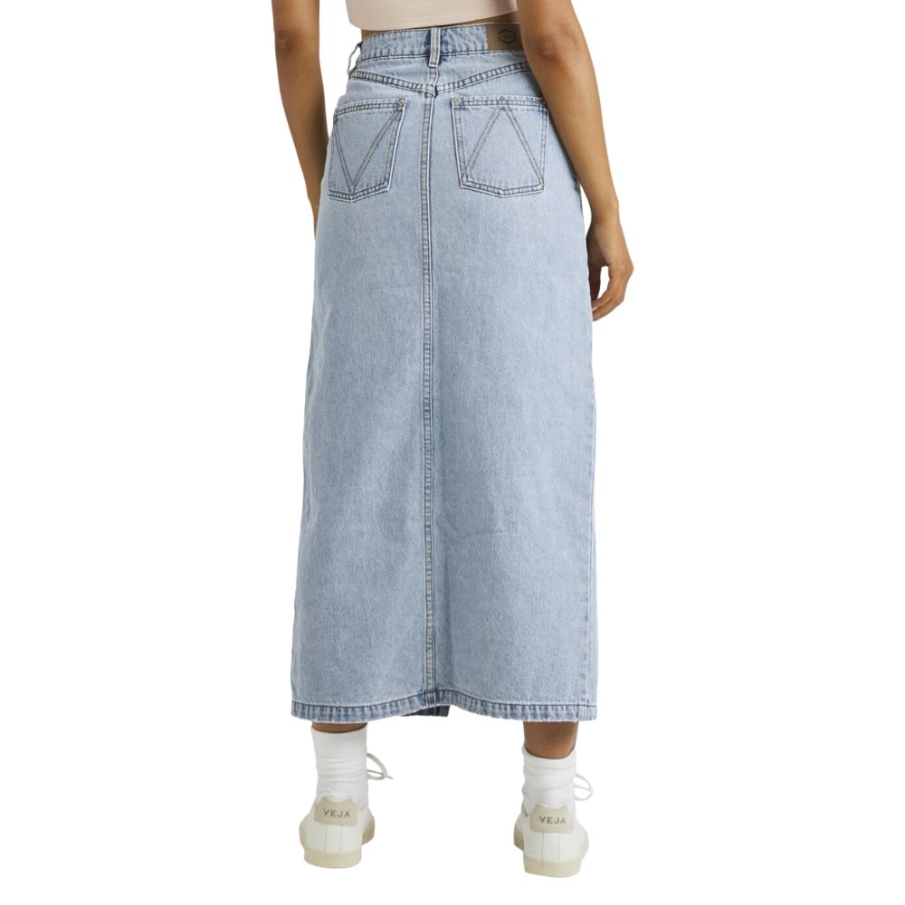 Falda Rvca Denim Midi Skirt
