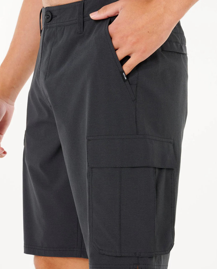 Bermudas Híbridas Rip Curl Boardwalk Classic Surf Cargo Washed Black