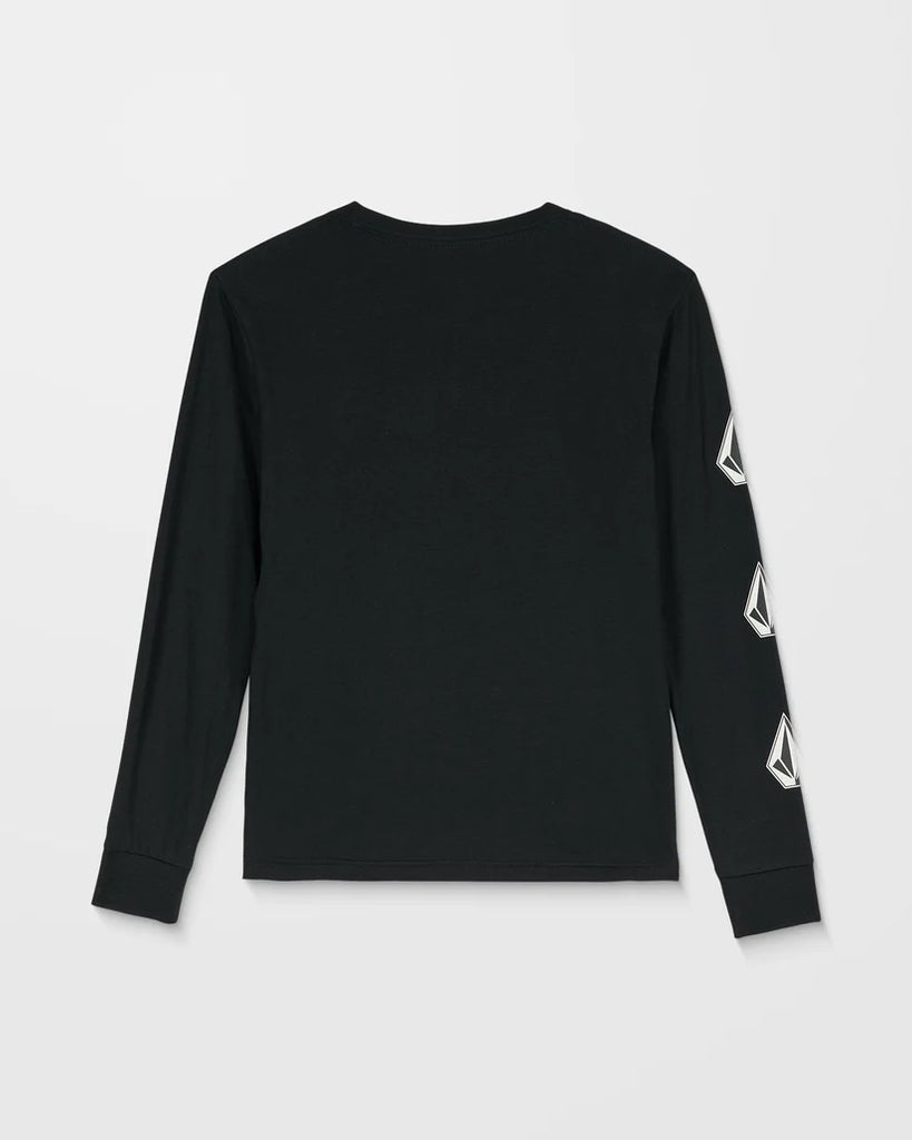 Camiseta Volcom Iconic Stone Gid Ls Black Kids