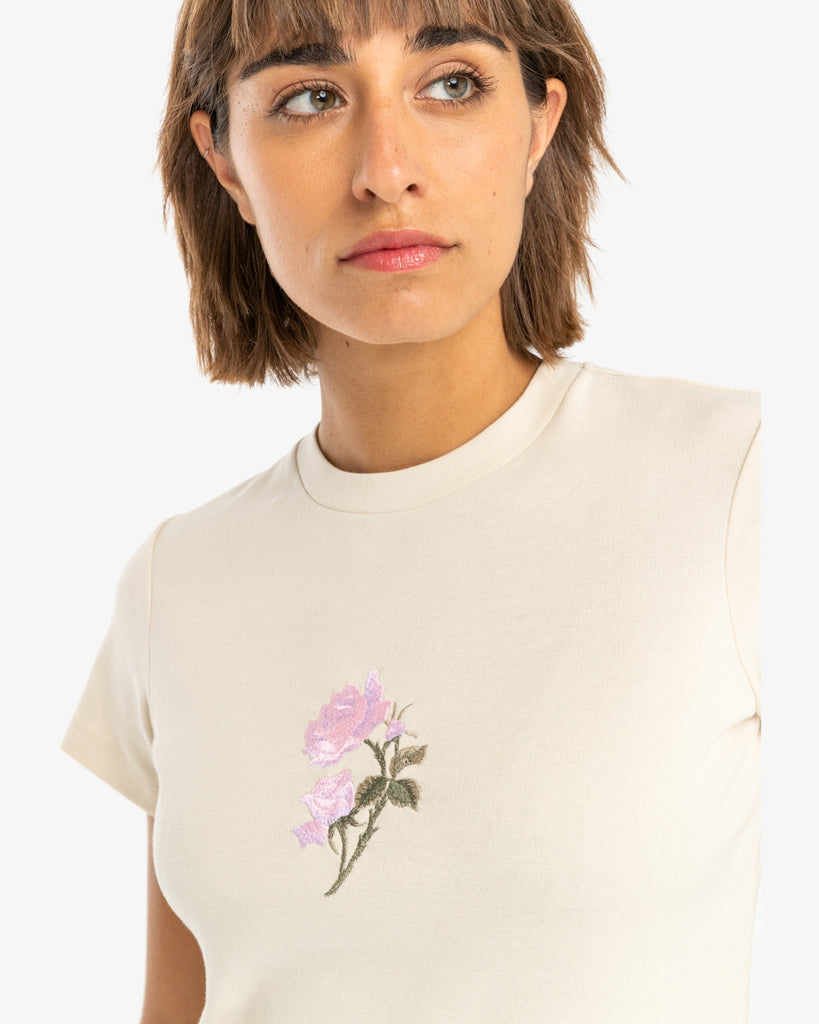 Camiseta Rvca Stay Wild Latte Rose