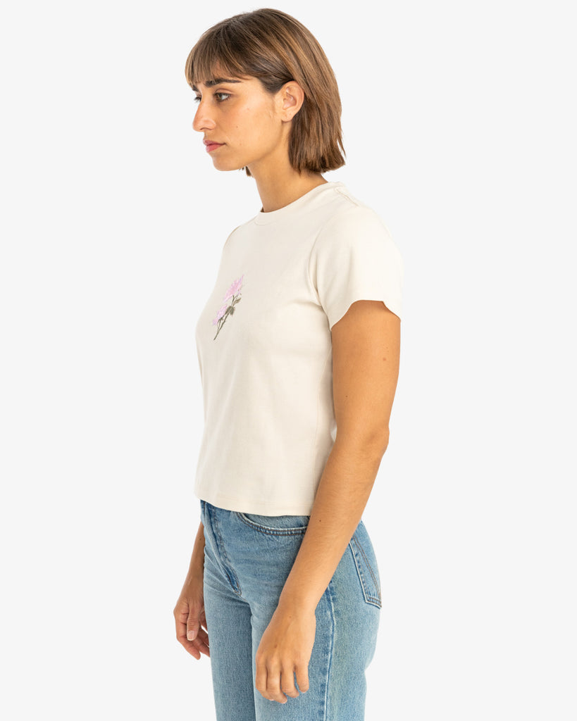 Camiseta Rvca Stay Wild Latte Rose