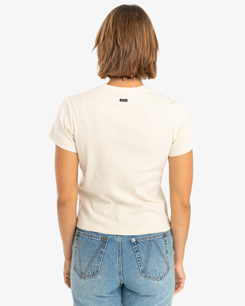 Camiseta Rvca Stay Wild Latte Rose