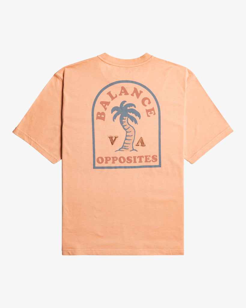 Camiseta RVCA VA Palm SS Tee Pink Sand