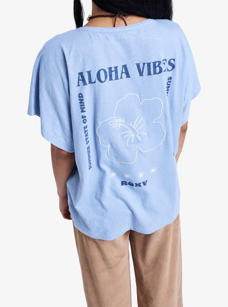 Camiseta Roxy Nightfall Blue Blizzard