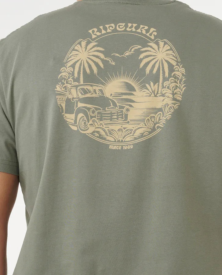 Camiseta Rip Curl Surf Trip Tee Cactus Green