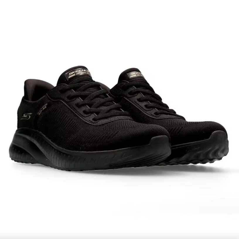 Zapatillas Skechers Bobs Squad Chaos Current Slip Ins Black
