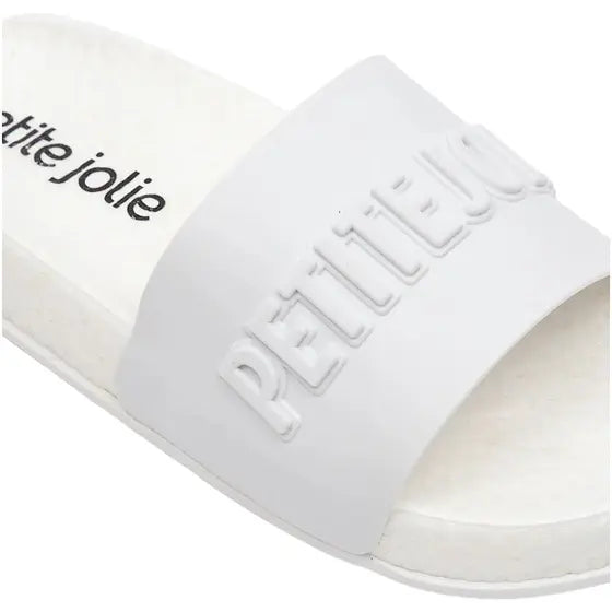 Chanclas de pala Petite Jolie Slide White