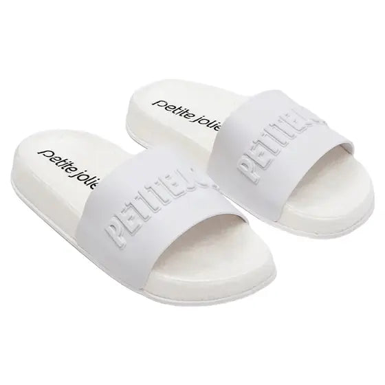 Chanclas de pala Petite Jolie Slide White