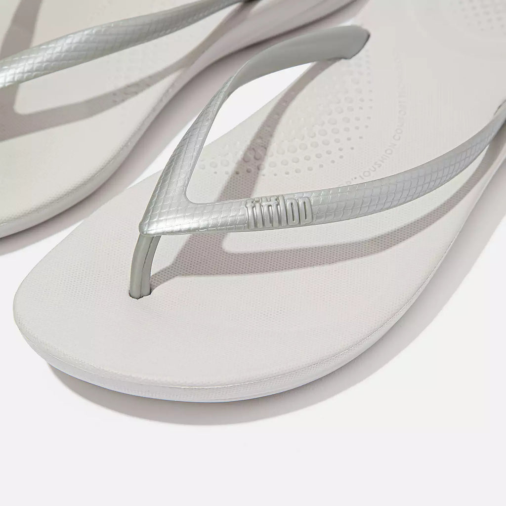 Sandalias Fitflop Iqushion Ergonomic Silver