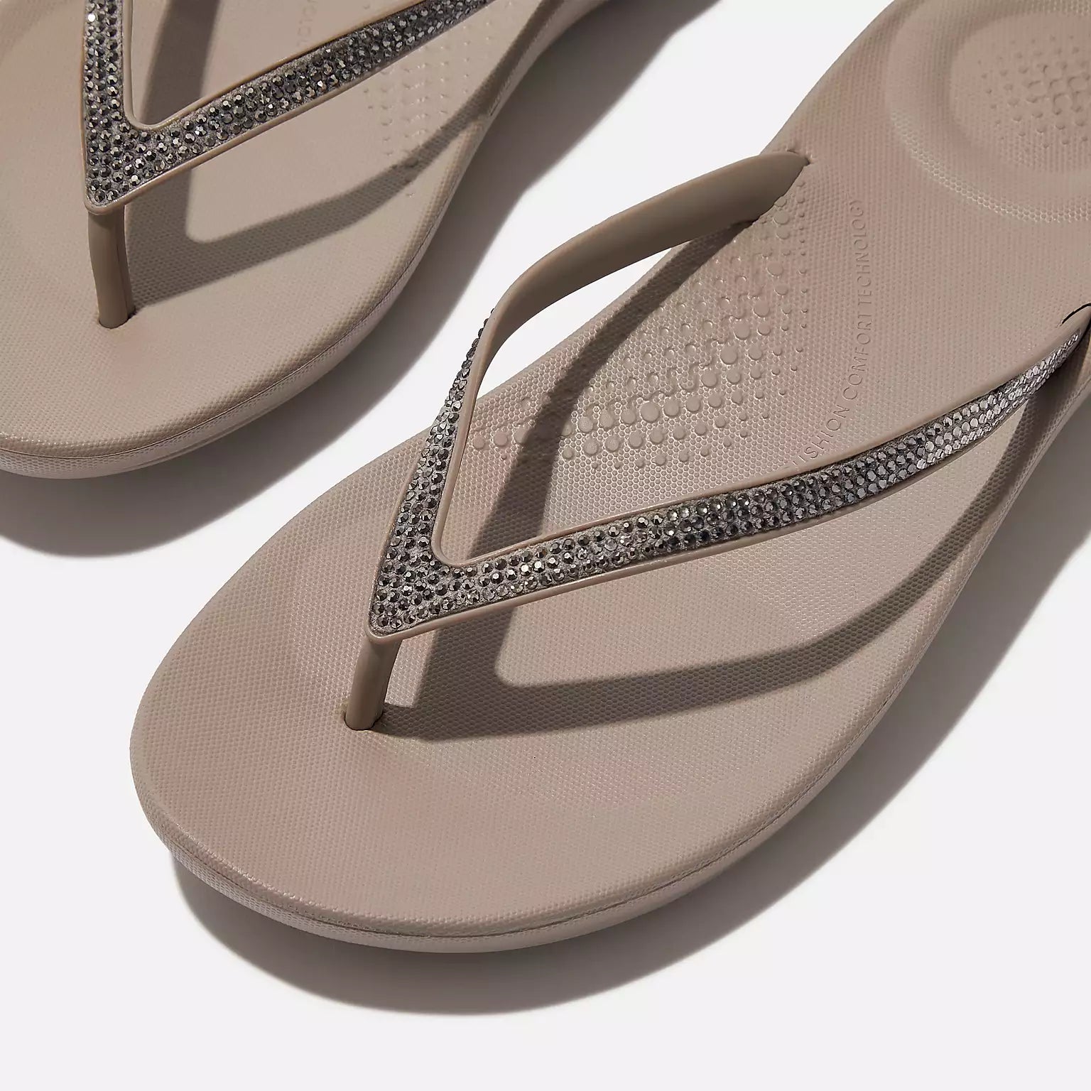 Sandalias Fitflop Iqushion Ombre Sparkle Taupe
