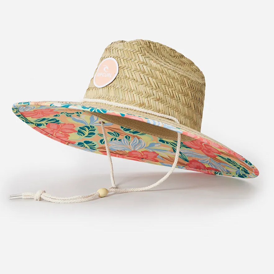Sombrero Rip Curl Mixed Straw Sun Hat Light Orange