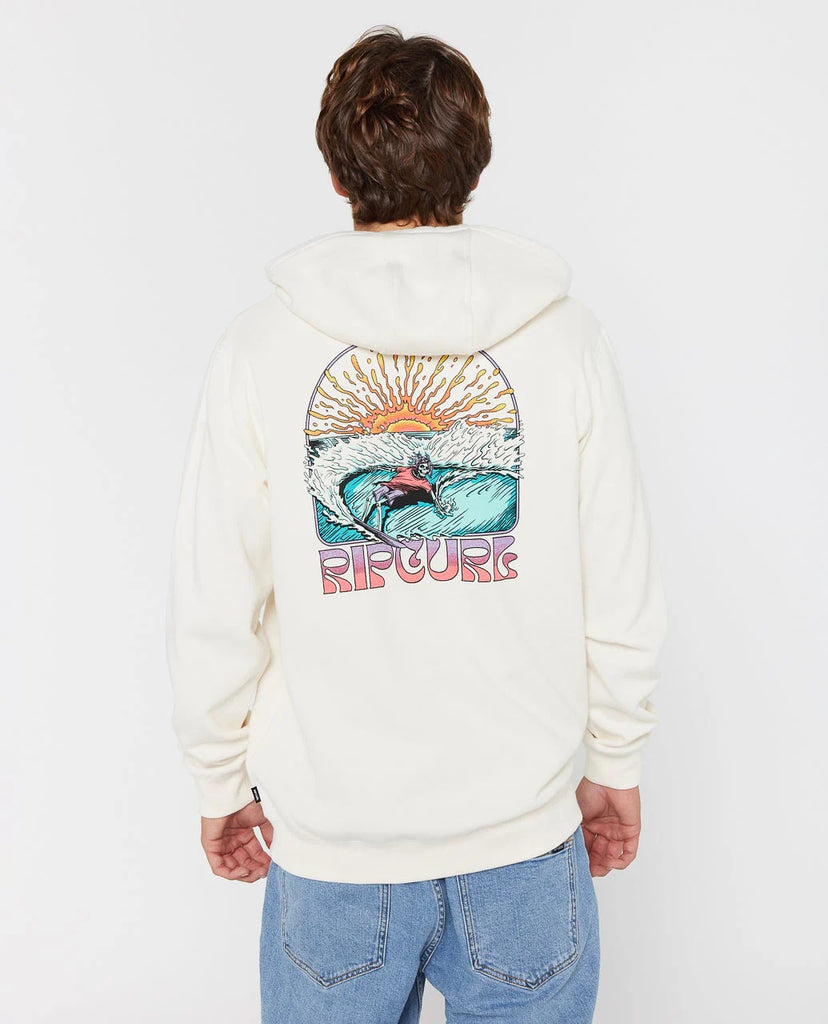 Sudadera Rip Curl Grateful Shred Zip Hood Bone White