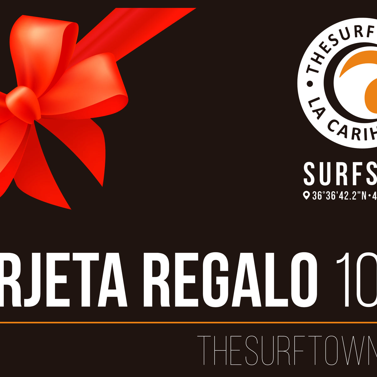 TARJETA REGALO 100, vista frontal