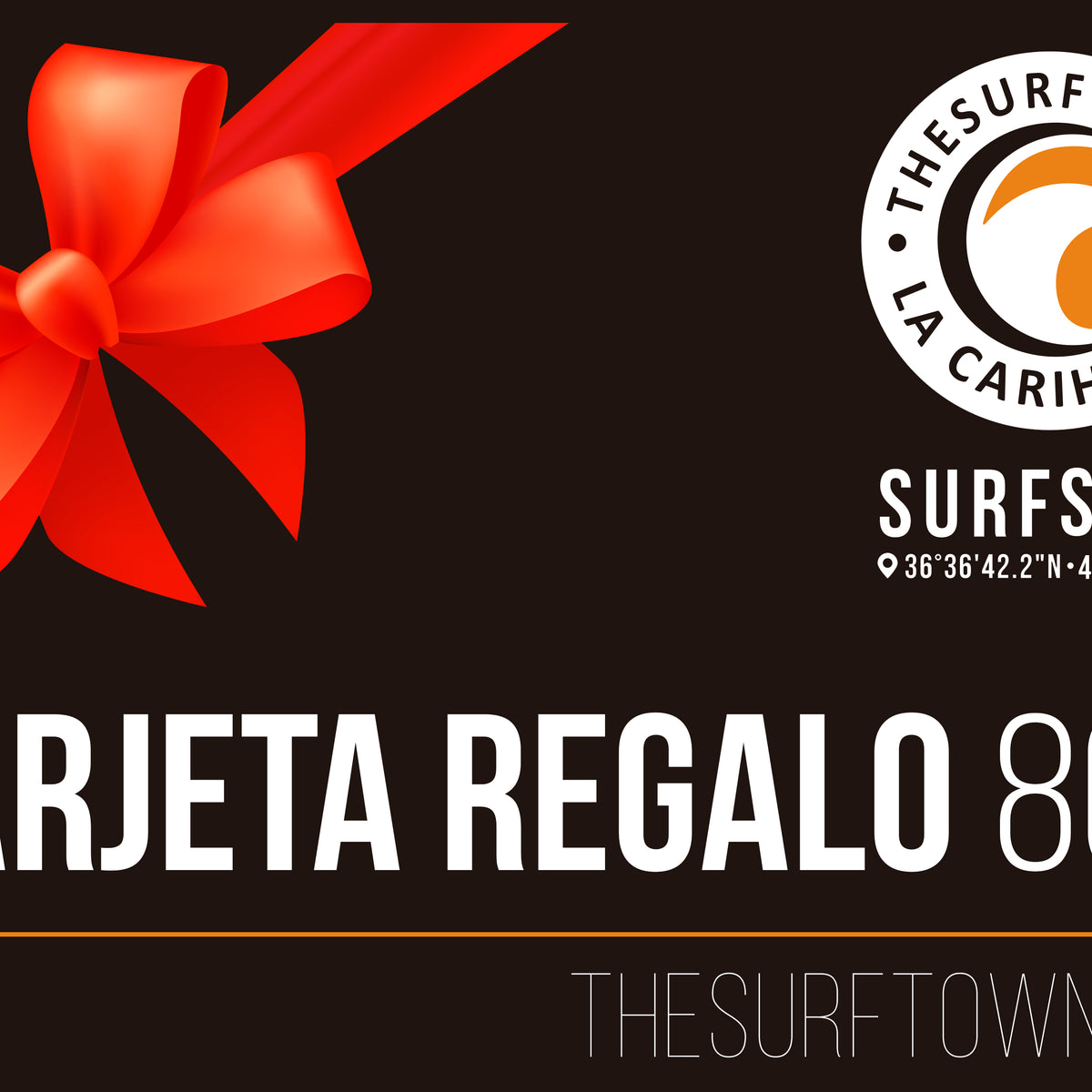 TARJETA REGALO 80, vista frontal