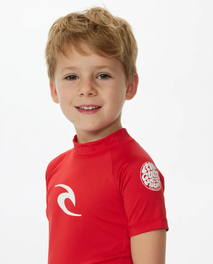 Licra Rip Curl Brand Wave UPF 50 Red