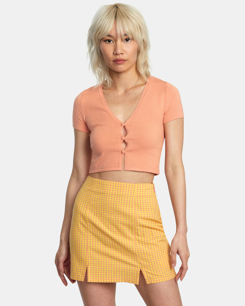 Top Rvca Dolly Sweater Lilikoi