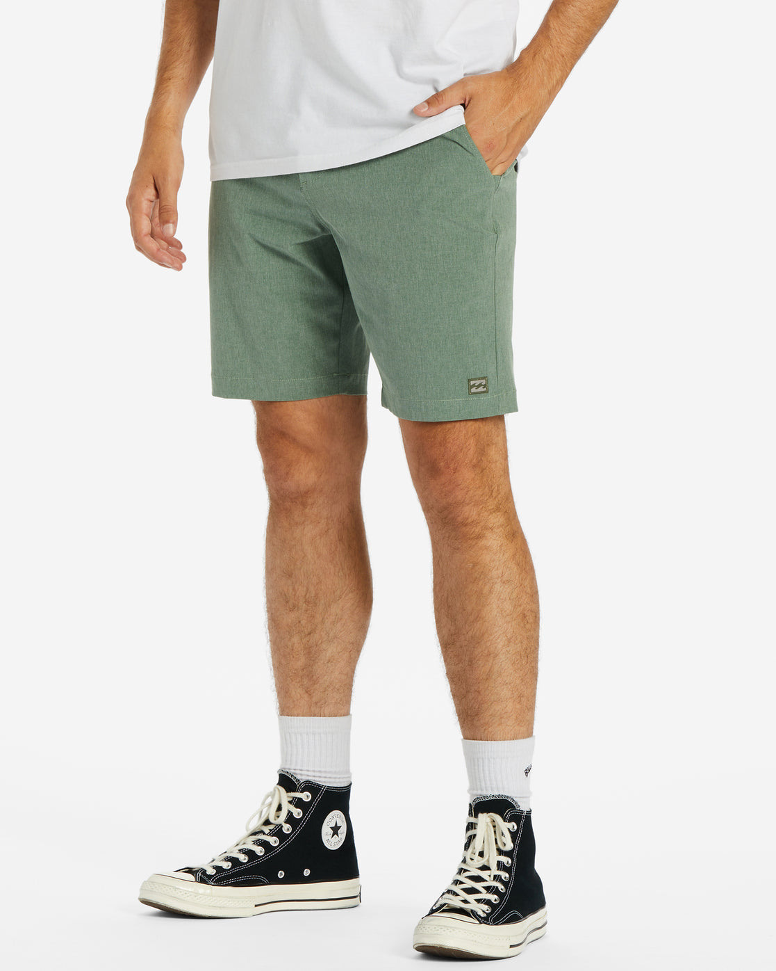 Bermudas Billabong Hibrido Crossfire Mid Sage 2025