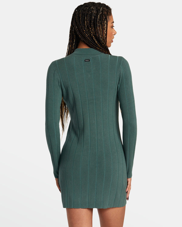 Vestido Rvca Meri Sweater Dress Spinach
