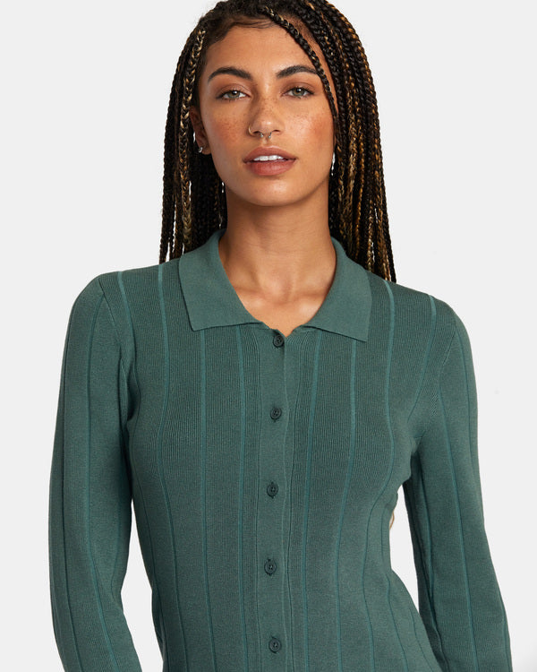 Vestido Rvca Meri Sweater Dress Spinach