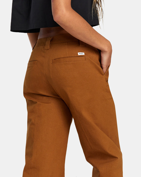 Pantalón Rvca Coco Workwear Brown