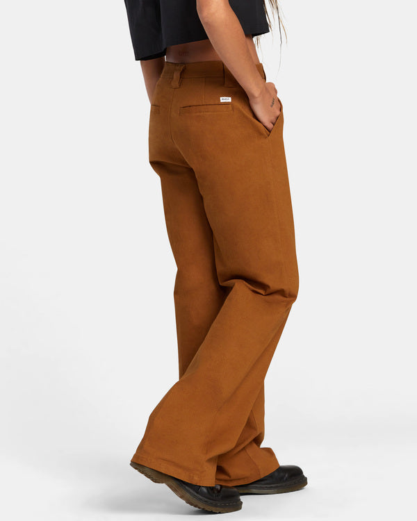 Pantalón Rvca Coco Workwear Brown