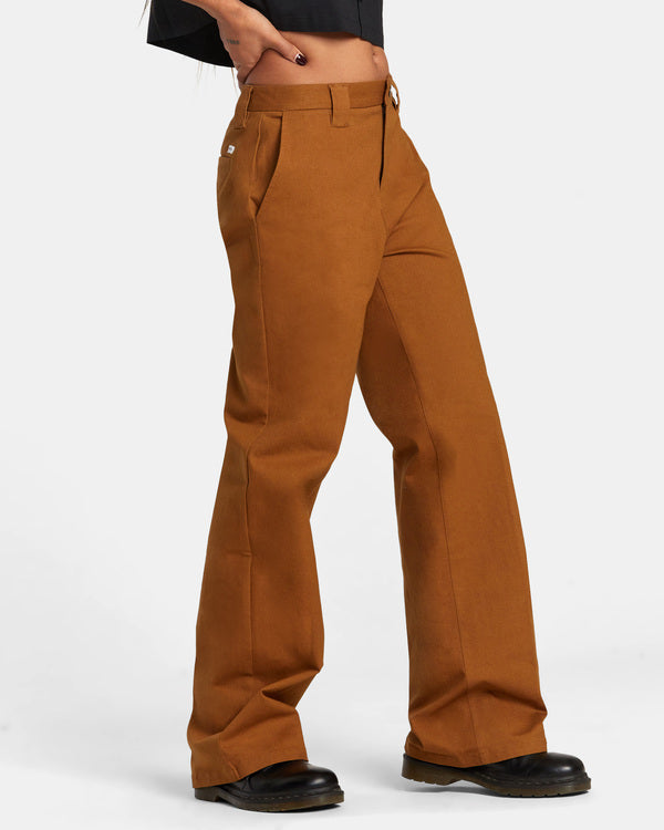 Pantalón Rvca Coco Workwear Brown