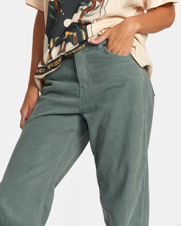 Pantalón Rvca Heritage Cord Pant Spinach