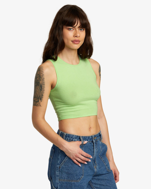 Top Rvca Shiver Sweater Crop Top Glow