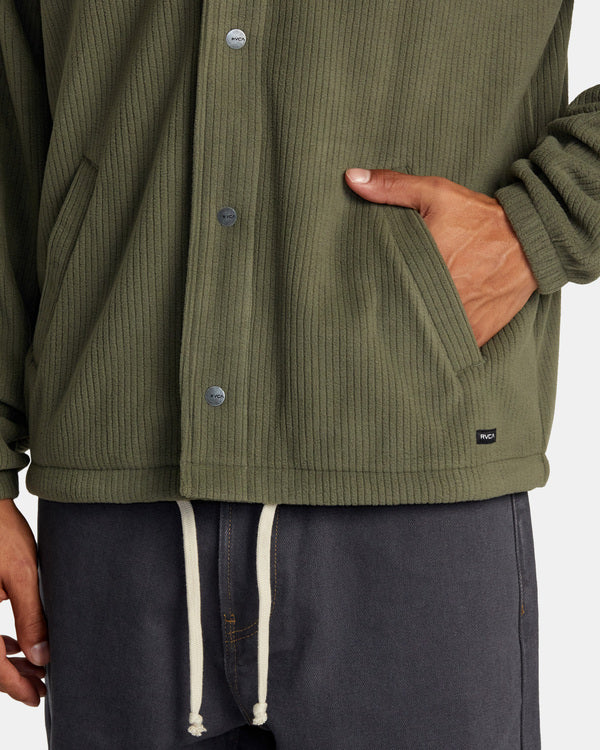 Camisa RVCA Downtown Fleece Olive