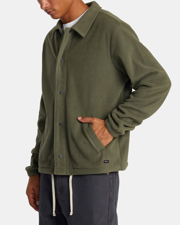 Camisa RVCA Downtown Fleece Olive
