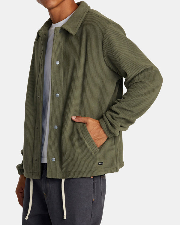 Camisa RVCA Downtown Fleece Olive