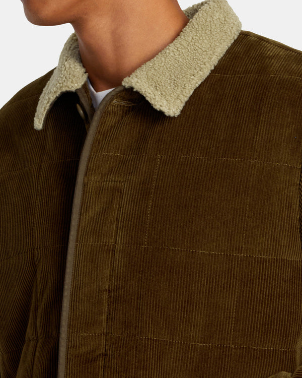 Chaquet RVCA Surplus Sherpa Jacket Chocolate