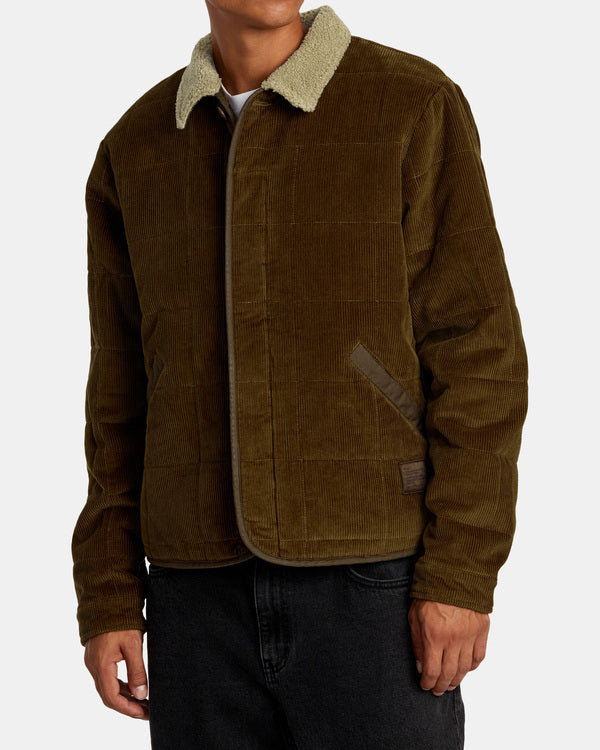 Chaquet RVCA Surplus Sherpa Jacket Chocolate