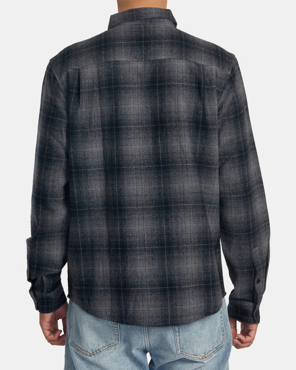 Camisa Rvca Dayshift Flannel Black