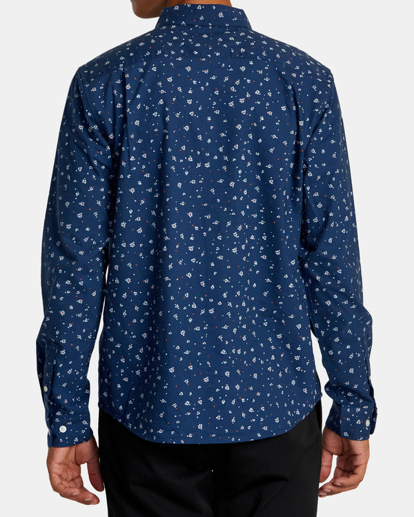 Camisa Rvca That´ll Do Print Dark Denim