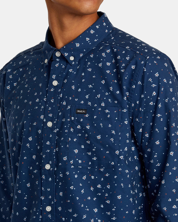 Camisa Rvca That´ll Do Print Dark Denim