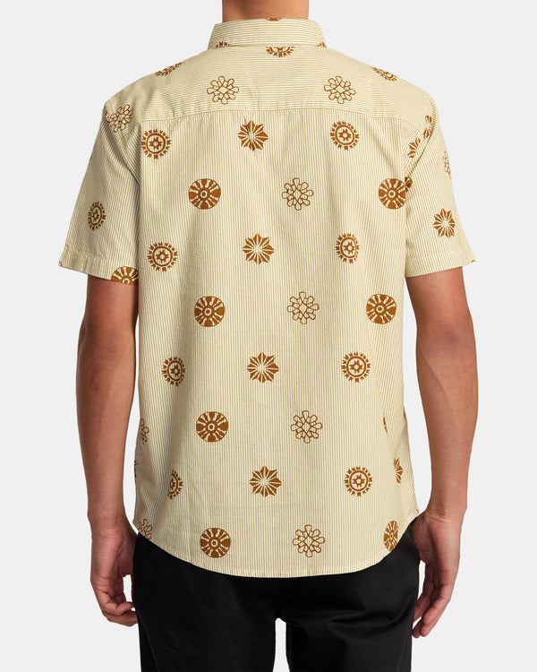 Camisa Rvca Endless seersucker Gold