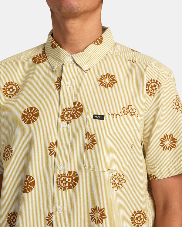 Camisa Rvca Endless seersucker Gold