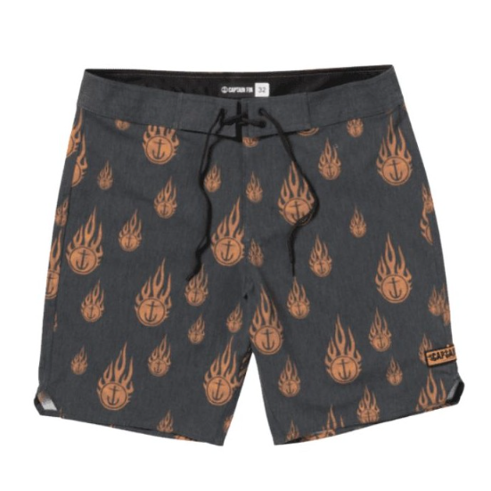 Bañador Captain Fin Fin Print Pack 19 hombre boardshort surf estampado llamas verano playa
