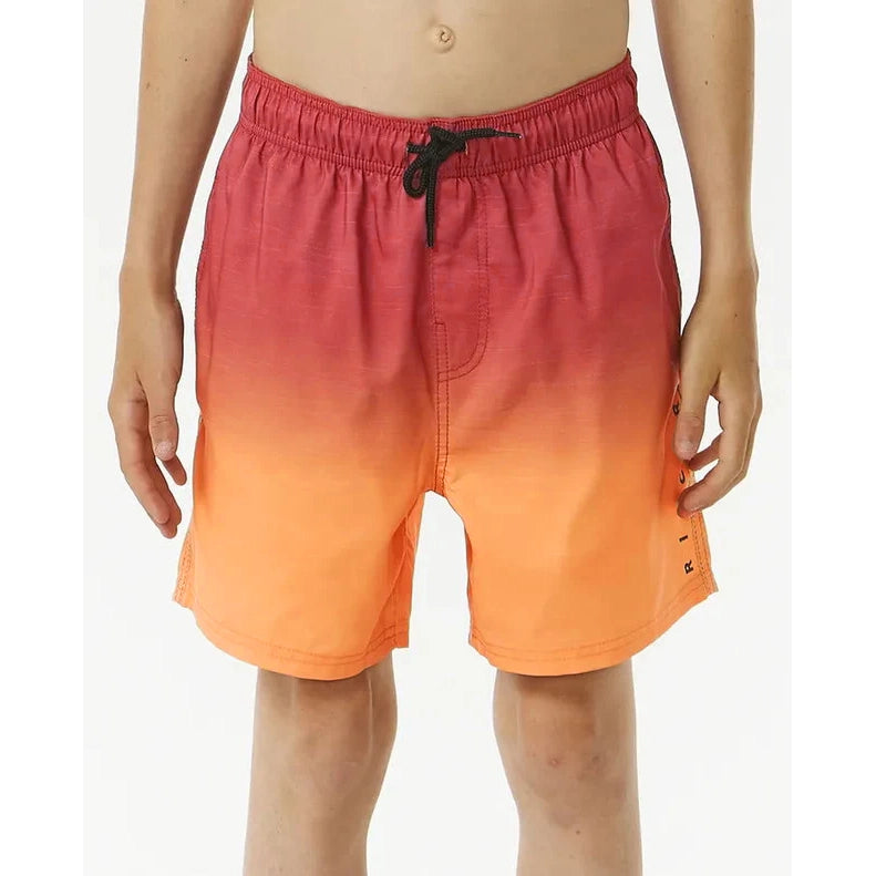 Bañador niño BILLABONG Fade Volley Boy Hot Coral bañador surf infantil degradado coral y naranja