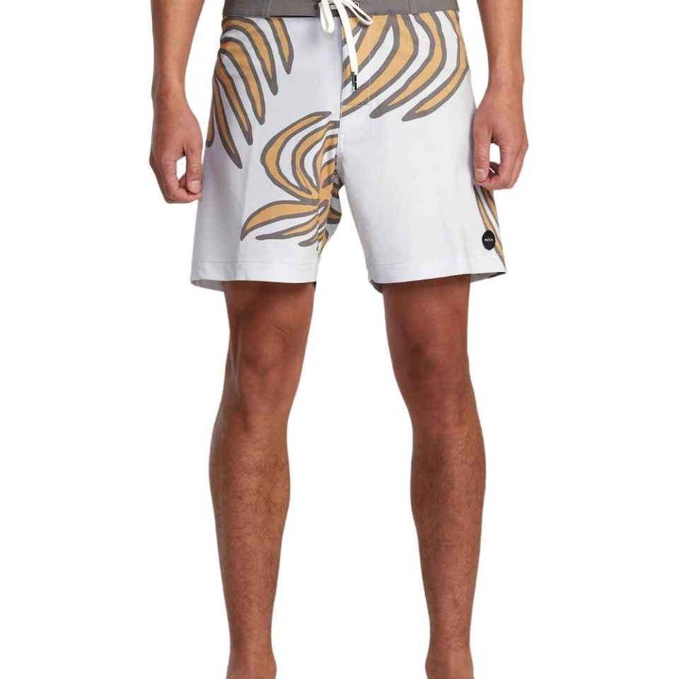 Bañador RVCA VA Cross Up Camel para hombre con diseño surfero y secado rápido