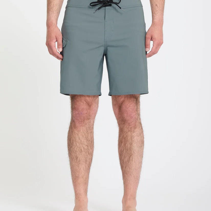 Bañador surf hombre Volcom Lido Solid Mod 18 Tradewinds boardshort Volcom verde verano